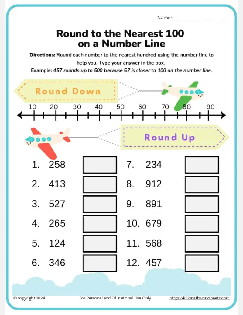 Circle the Number Worksheets for Pre-K