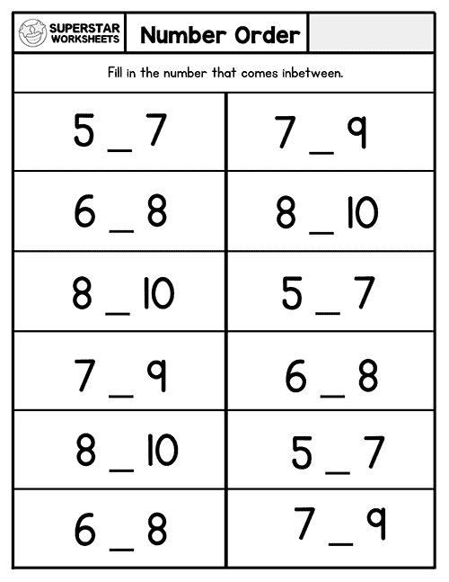 Circle the Number Worksheets for Pre-K